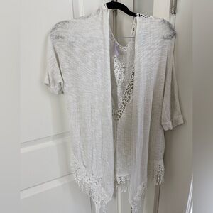 Chic White Lace Women's Swim Coverup